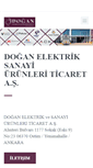 Mobile Screenshot of dogan-elektrik.com.tr
